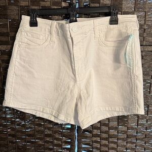 Kut from the Kloth White Denim High-Rise Jane Shorts Size 8